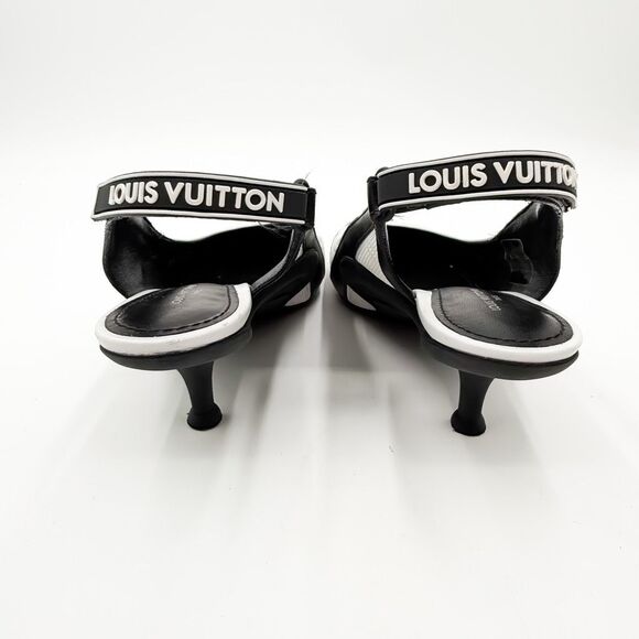 Louis Vuitton LV Monogram Archlight Heels Slingback Pumps EU 39 US 9 - Picture 6 of 12